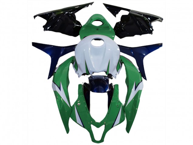 Lojas Carenagem Moto Honda CBR600RR 2009-2012 - Branco Verde Azul Preto Brilhante