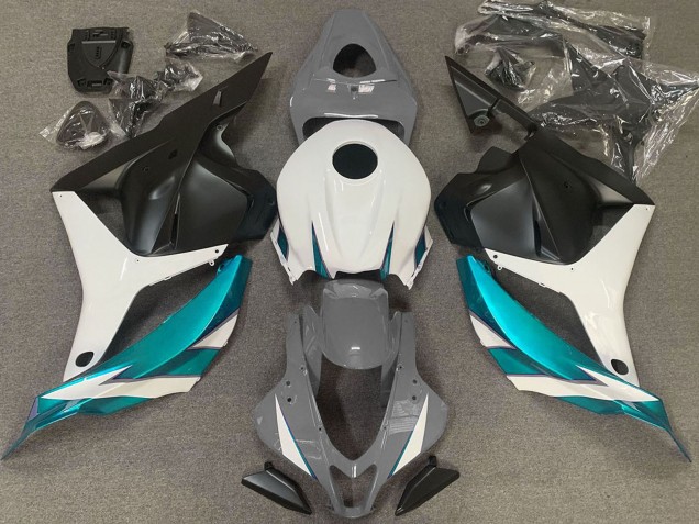 Lojas Carenagens Moto Honda CBR600RR 2009-2012 - Branco Cinzento Azul Preto Fosco