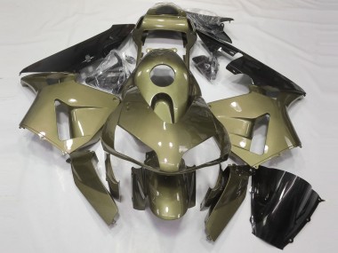 Lojas Carenagens Moto Honda CBR600RR 2003-2004 - Oliva Preto Brilhante