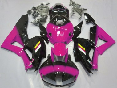 Lojas Carenagens Moto Honda CBR600RR 2013-2023 - Rosa Preto Brilhante Branco Amarelo