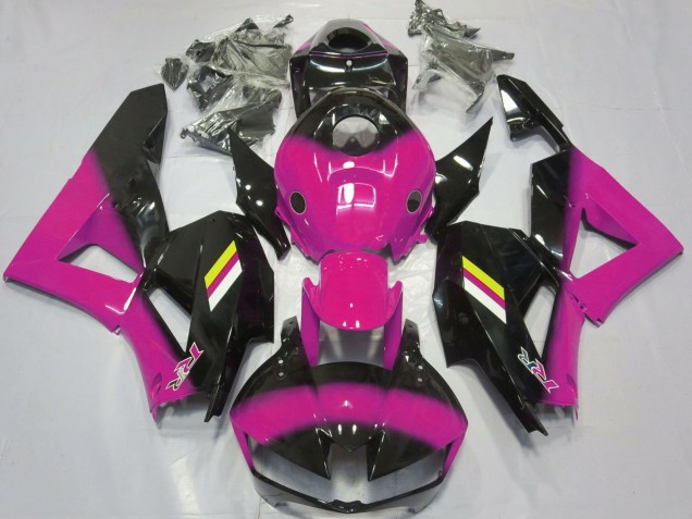 Lojas Carenagens Moto Honda CBR600RR 2013-2023 - Rosa Preto Brilhante Branco Amarelo
