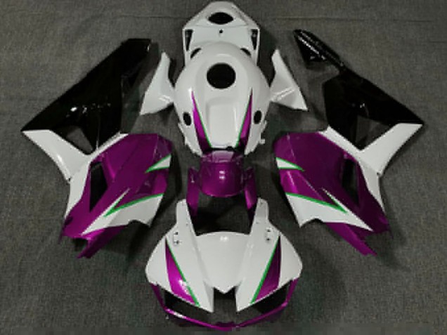 Lojas Carenagens Moto Honda CBR600RR 2013-2023 - Branco Rosa Verde Preto Brilhante