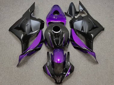 Lojas Carenagens Moto Honda CBR600RR 2009-2012 - Branco Roxo Azul Preto Fosco