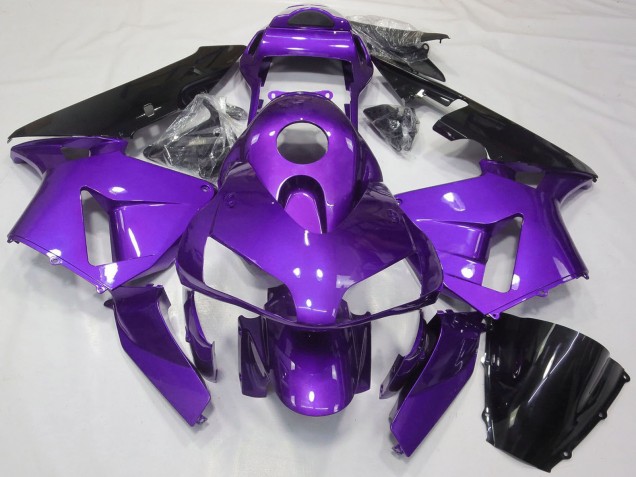 Lojas Carenagem Moto Honda CBR600RR 2003-2004 - Roxo Preto Brilhante