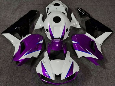 Lojas Carenagens Moto Honda CBR600RR 2013-2023 - Branco Roxo Azul Preto Brilhante