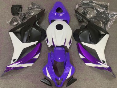 Lojas Carenagens Moto Honda CBR600RR 2009-2012 - Branco Roxo Claro Azul Preto Fosco