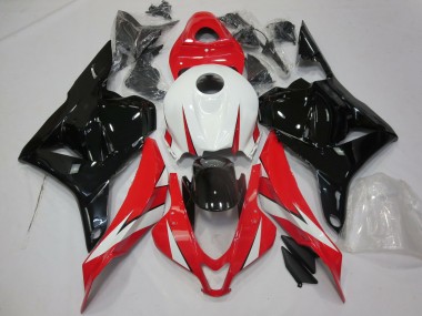 Lojas Carenagens Moto Honda CBR600RR 2009-2012 - Branco Vermelho Preto Brilhante