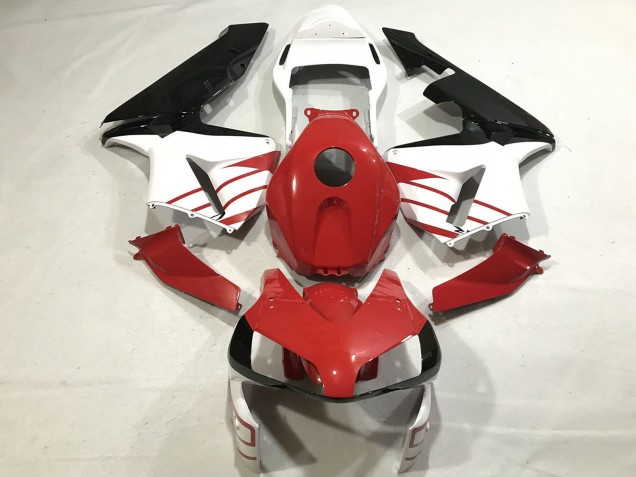 Lojas Carenagens Moto Honda CBR600RR 2003-2004 - Branco Vermelho Preto Brilhante