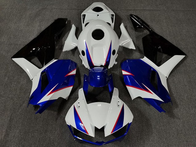 Lojas Carenagens Moto Honda CBR600RR 2013-2023 - Branco Azul Preto Brilhante