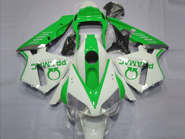 Lojas Carenagens Moto Honda CBR600RR 2003-2004 - Branco Verde Pramac