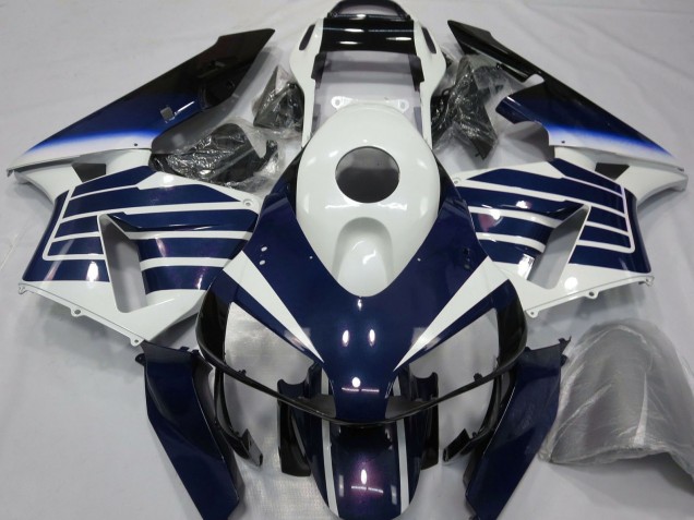 Lojas Carenagens Moto Honda CBR600RR 2003-2004 - Branco Azul Murchar