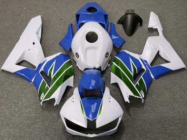 Lojas Carenagens Moto Honda CBR600RR 2013-2023 - Branco Azul Verde