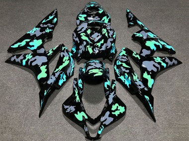Lojas Carenagens Moto Honda CBR600RR 2007-2008 - Verde Cinzento Camouflage