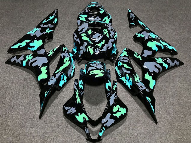 Lojas Carenagens Moto Honda CBR600RR 2007-2008 - Verde Cinzento Camouflage
