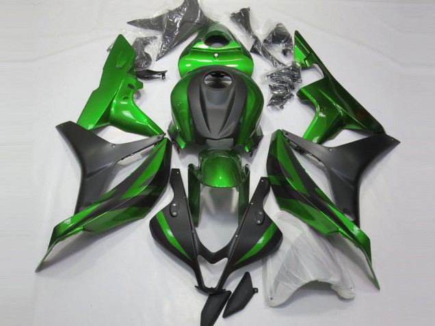 Lojas Carenagens Moto Honda CBR600RR 2007-2008 - Verde Preto Fosco