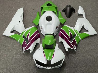 Lojas Carenagens Moto Honda CBR600RR 2013-2023 - Branco Verde Roxo