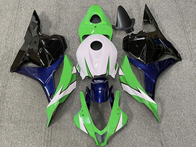 Lojas Carenagens Moto Honda CBR600RR 2009-2012 - Branco Verde Azul Preto Brilhante