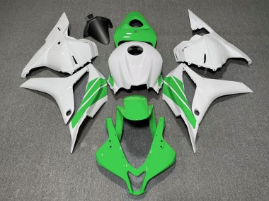 Lojas Carenagens Moto Honda CBR600RR 2009-2012 - Branco Verde Listra