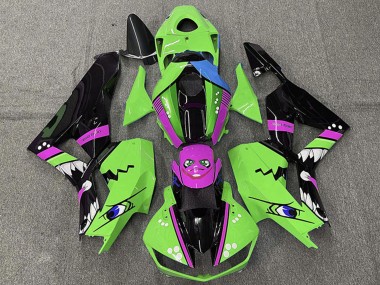 Lojas Carenagens Moto Honda CBR600RR 2013-2023 - Verde Azul Roxo Preto Brilhante Tubarão