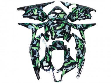 Lojas Carenagens Moto Honda CBR600RR 2009-2012 - Verde Cinzento Camouflage