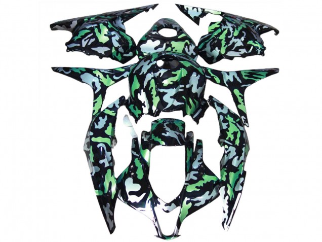 Lojas Carenagens Moto Honda CBR600RR 2009-2012 - Verde Cinzento Camouflage
