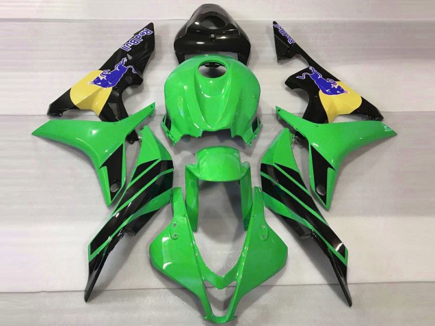 Lojas Carenagens Moto Honda CBR600RR 2007-2008 - Verde Amarelo Preto Brilhante Azul Touro