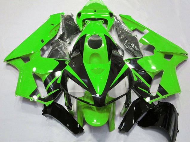 Lojas Carenagens Moto Honda CBR600RR 2005-2006 - Verde Preto Brilhante Estilo