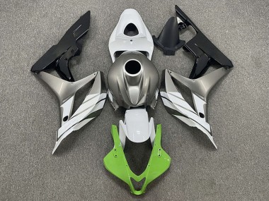 Lojas Carenagens Moto Honda CBR600RR 2007-2008 - Prata Branco Verde Preto Brilhante