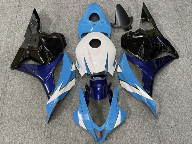 Lojas Carenagem Moto Honda CBR600RR 2009-2012 - Branco Azul Preto Brilhante