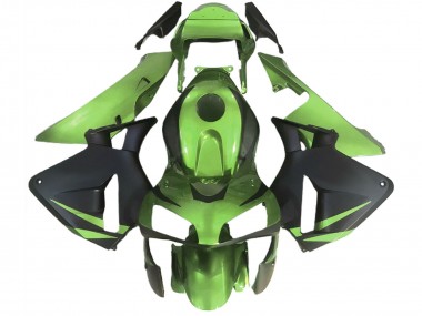 Lojas Carenagens Moto Honda CBR600RR 2003-2004 - Lizard Verde Preto Fosco