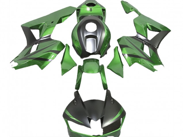 Lojas Carenagens Moto Honda CBR600RR 2013-2023 - Lizard Verde Preto Fosco