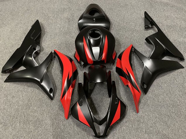 Lojas Carenagens Moto Honda CBR600RR 2007-2008 - Vermelho Preto Fosco