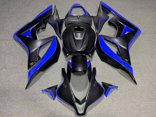 Lojas Carenagens Moto Honda CBR600RR 2007-2008 - Azul Preto Fosco