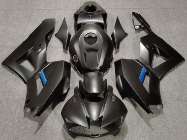 Lojas Carenagens Moto Honda CBR600RR 2013-2023 - Preto Fosco Azul Claro