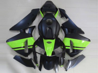 Lojas Carenagens Moto Honda CBR600RR 2005-2006 - Preto Fosco Verde Claro