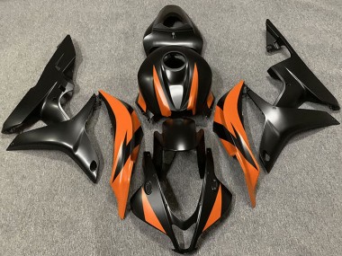 Lojas Carenagens Moto Honda CBR600RR 2007-2008 - Laranja Preto Fosco