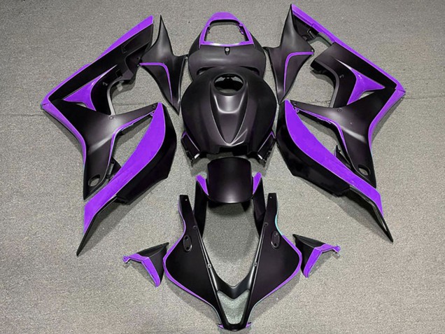 Lojas Carenagens Moto Honda CBR600RR 2007-2008 - Roxo Preto Fosco