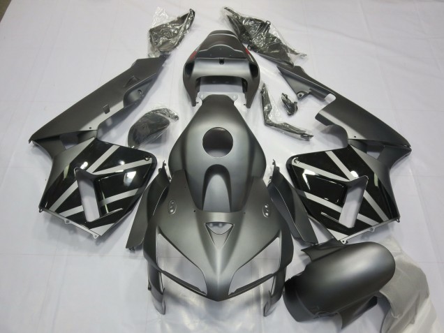 Lojas Carenagens Moto Honda CBR600RR 2005-2006 - Cinzento Fosco Preto