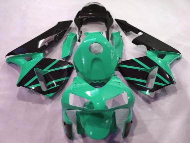 Lojas Carenagens Moto Honda CBR600RR 2003-2004 - Verde Menta Preto Brilhante OEM Estilo