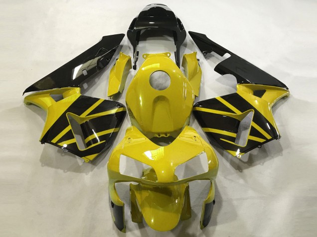 Lojas Carenagens Moto Honda CBR600RR 2003-2004 - Mostarda Amarelo Preto Brilhante