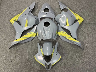 Lojas Carenagens Moto Honda CBR600RR 2009-2012 - Nardo Cinzento Amarelo