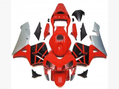 Lojas Carenagens Moto Honda CBR600RR 2003-2004 - Prata Vermelho Preto Brilhante OEM Estilo