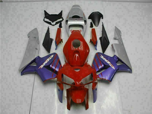 Lojas Carenagens Moto Honda CBR600RR 2005-2006 - Vermelho Roxo Cinzento