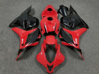 Lojas Carenagens Moto Honda CBR600RR 2009-2012 - Vermelho Preto Brilhante OEM Estilo