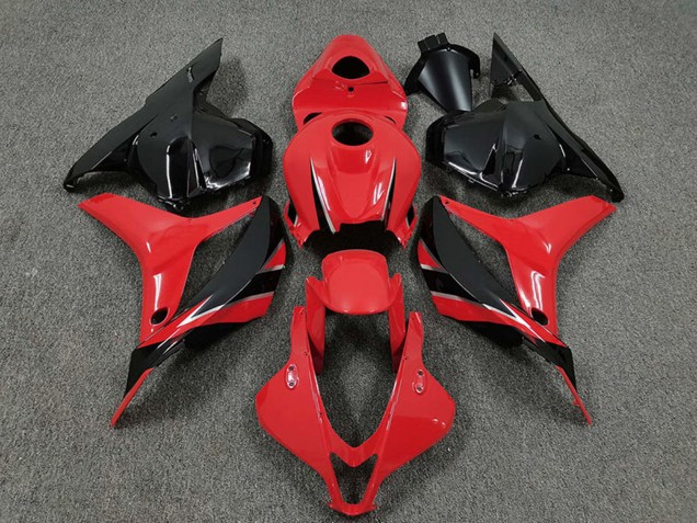 Lojas Carenagens Moto Honda CBR600RR 2009-2012 - Vermelho Preto Brilhante OEM Estilo