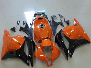 Lojas Carenagens Moto Honda CBR600RR 2009-2012 - Laranja Preto Brilhante