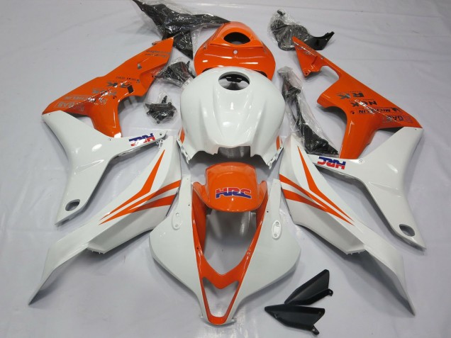 Lojas Carenagens Moto Honda CBR600RR 2007-2008 - Branco Laranja HRC