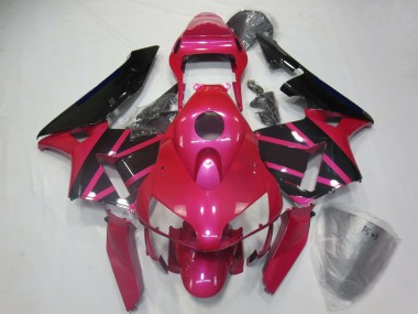 Lojas Carenagens Moto Honda CBR600RR 2003-2004 - Rosa Preto Brilhante