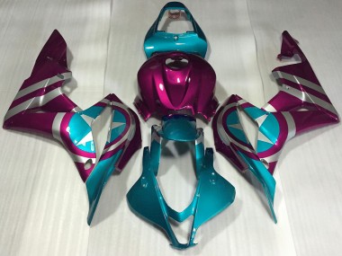 Lojas Carenagens Moto Honda CBR600RR 2007-2008 - Rosa Azul Captain America