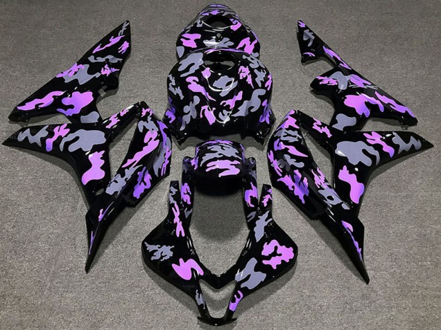 Lojas Carenagens Moto Honda CBR600RR 2007-2008 - Roxo Cinzento Camouflage